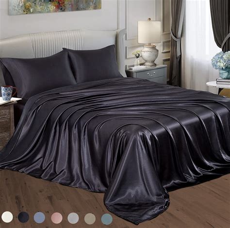 satin bed sheets twin